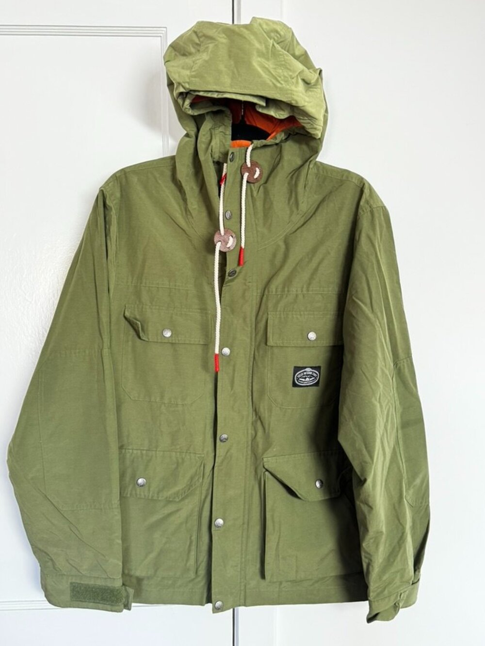 Poler Outdoor Stuff Hooded Utility Jacket Green Size M
